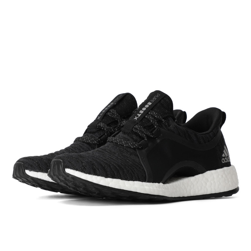 adidas阿迪达斯2018女子PureBOOST X跑步鞋BY8928 1号黑色/碳黑/银金属 36码