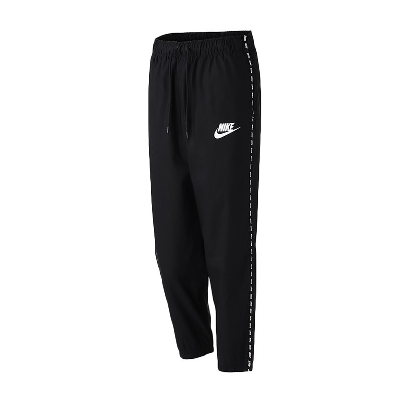 【自营】NIKE耐克女裤运动长裤透气舒适机织休闲运动服AO8192 S AO8192-010黑+白