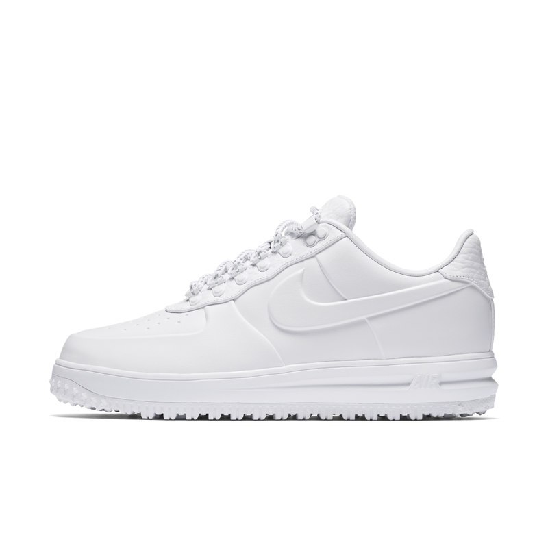 NIKE男鞋LF1DUCKBOOTLOWPRM空军一号纯白休闲运动鞋 白/白/白 44.5