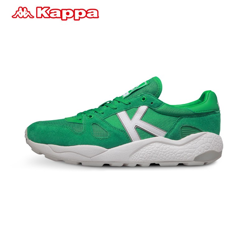 卡帕Kappa秋季新款运动休闲男鞋复古跑鞋-K0715MM70D-634 蕨绿色/漂白 41