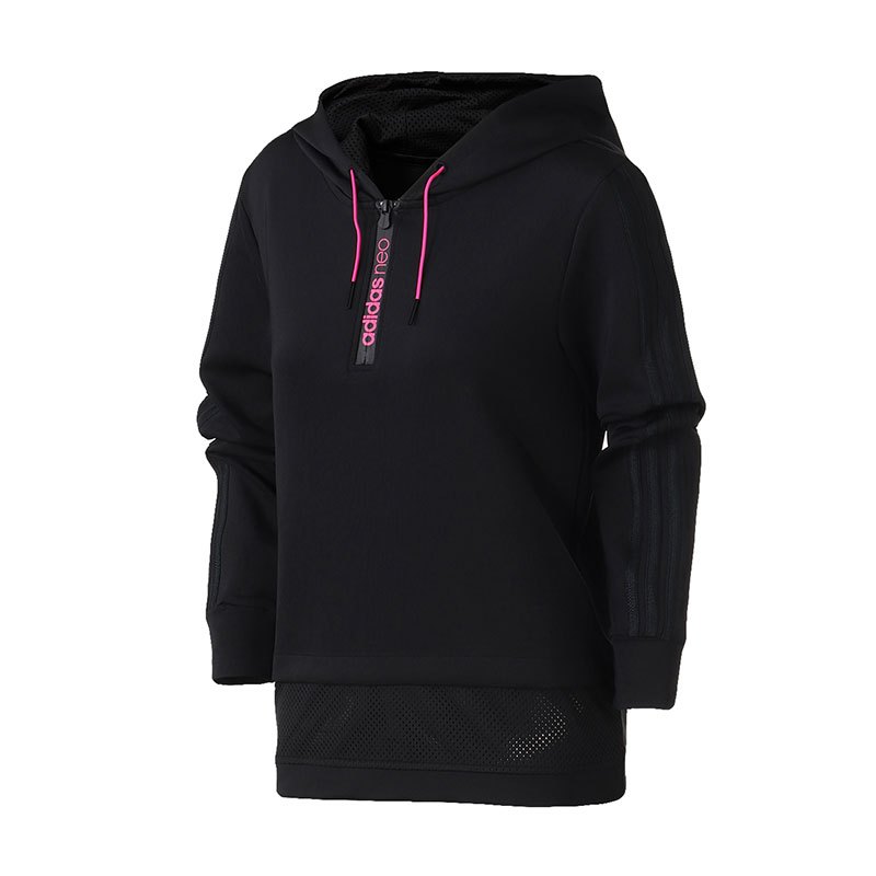 adidas阿迪达斯NEO女运动休闲卫衣DP2851 S DP2852黑色