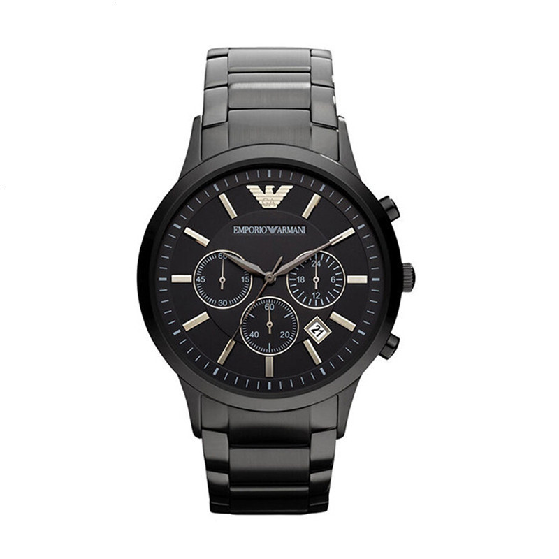 阿玛尼(EMPORIO ARMANI) 新款男士手表 欧美时尚简约商务防水腕表真皮革 石英表 男 AR2501 新款 AR2453男