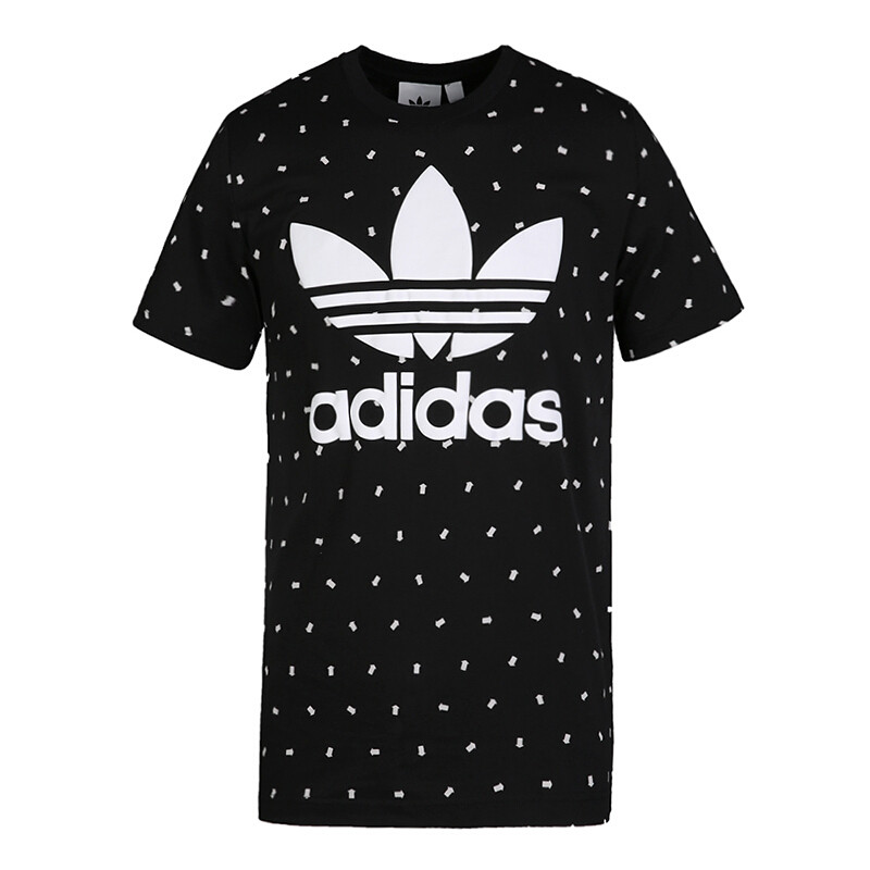 【三叶大LOGO】ADIDAS男装休闲时尚短袖T恤/CW0710/CZ1749C L-185/108A CZ1759黑色