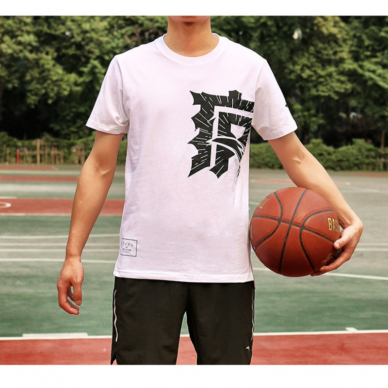安踏要疯篮球T恤运动短袖男服2018夏季新款汤普森运动服15831165 XXXL/190 纯净白