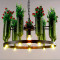 音乐餐吧绿色植物灯特色餐厅酒吧咖啡厅个性酒瓶装饰灯饰81头+LED光源 默认颜色