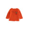 2018年婴童女童韩版字母水果长袖T恤打底衫 衣标110 棕红色