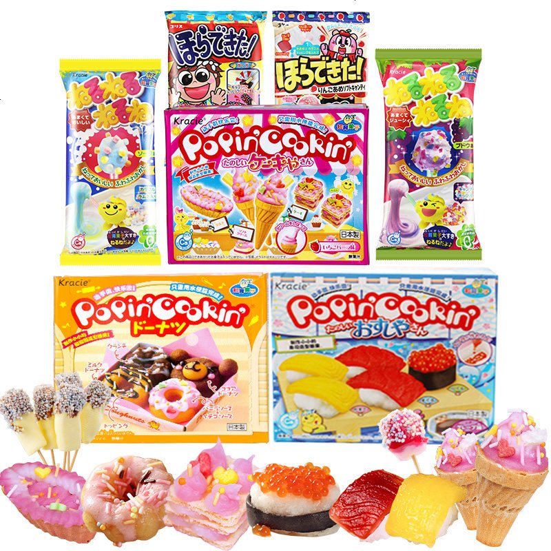 日本进口小伶玩具嘉娜宝手工diy食玩包可食7大礼包网红糖果高清实拍图