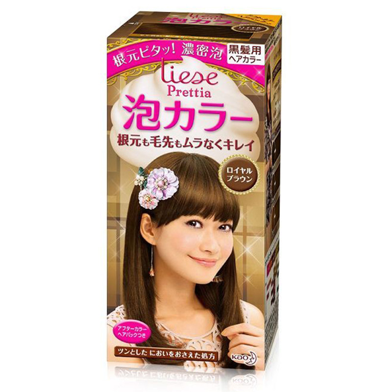 Kao 花王旗下 Liese 莉婕 泡沫染发膏 皇家高贵棕 108毫升