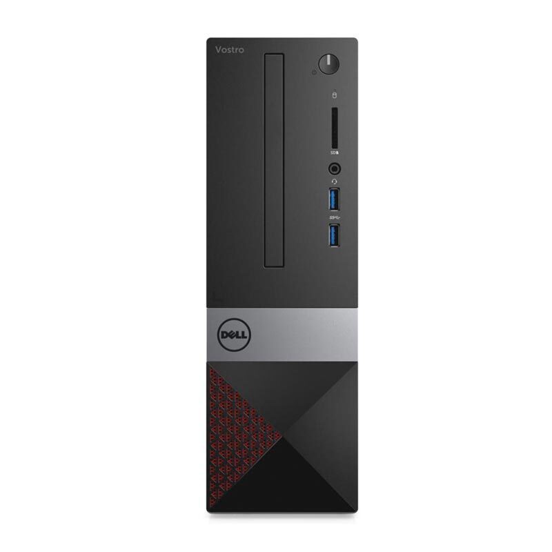 戴尔DELL Vostro 3470-R1427R高性能八代小型商用办公台式电脑整机 23.6英寸显示器