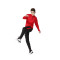 运动套装跑步服健身房短袖两件速干宽松秋冬季春秋季衣服装跑步服 红色上衣 4XL