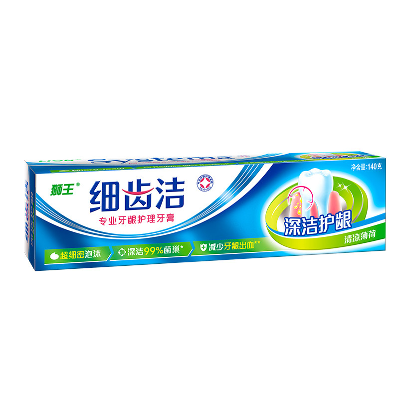 狮王 细齿洁 专业牙龈护理 清凉薄荷牙膏 140g（单位 ：支）