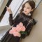 小样传奇 蕾丝连衣裙chic早秋装女2019新款韩版中长款长袖女装冬季打底裙子 杏色 S