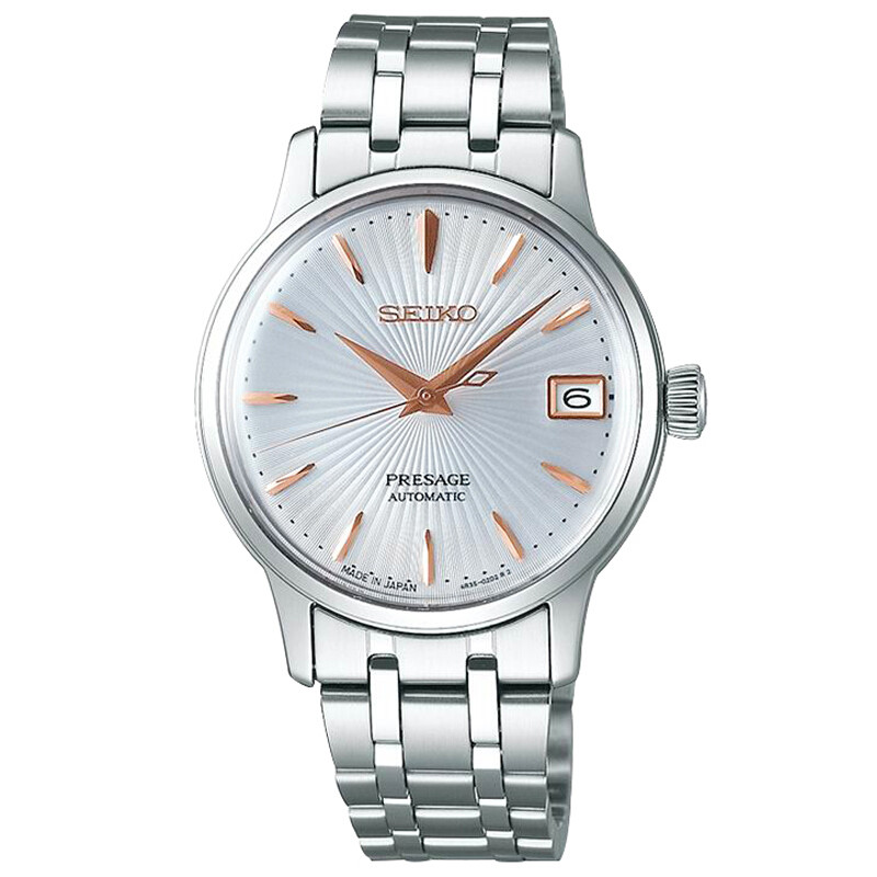 精工(SEIKO)日韩品牌 机械表 女 休闲商务金属表带机械女士表SRP855J1 SRP855J1