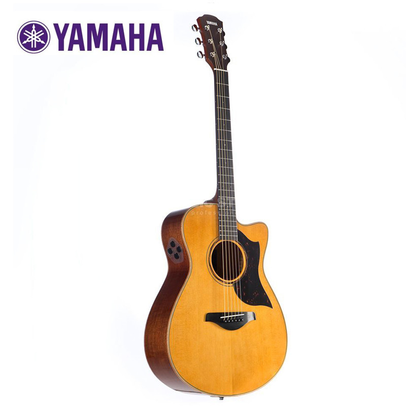 雅马哈Yamaha A1M/AC1M /A1R/AC1R 41寸单板缺角电箱民谣木吉他 A3MVN-全单-复古色（电箱款）