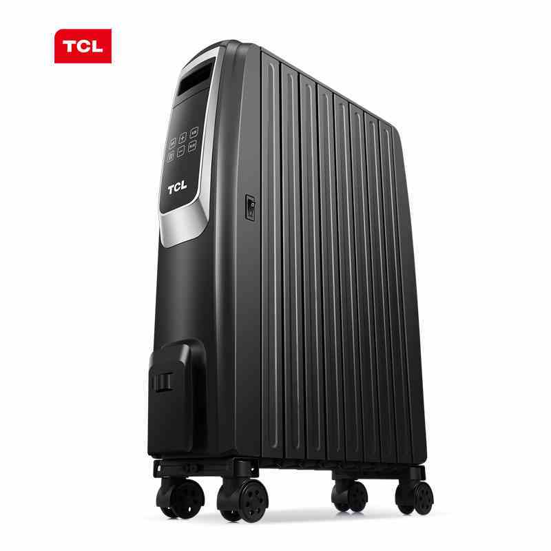 TCL 取暖器 电暖气家用油丁 电暖器油汀 暖气片 快热暖炉干衣暖风机 TN-Y22F1-10 黑色10片