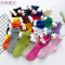 ins抖音立体大眼睛袜子女春秋款3d短袜可爱搞怪卡通中筒袜长袜潮 眼睛在后 大红色3双