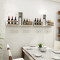 墙上酒柜壁挂酒架现代简约置物架创意红酒架子餐厅壁挂式家用酒架_12 白色+浅胡桃