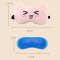 卡通眼罩睡眠遮光透气女韩式可爱学生搞怪搞笑儿童睡觉生活日用日常防护眼罩 毛绒-米黄色小猫(调节扣)