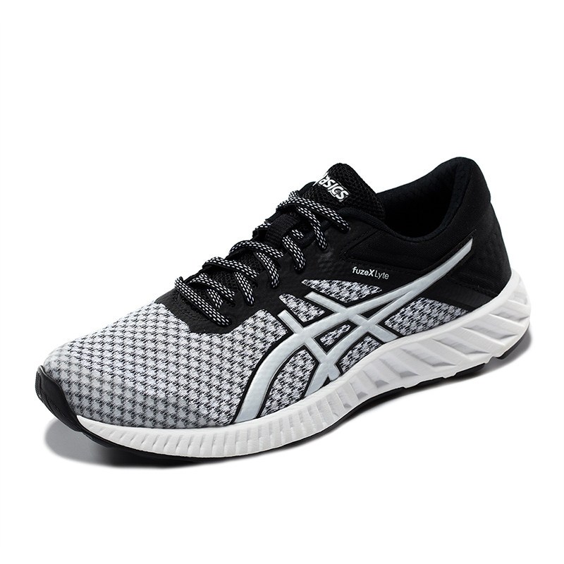 ASICS亚瑟士轻便缓冲跑鞋女式慢跑鞋包裹耐磨运动鞋T769N-0190 /白色/黑色/银色/ 40