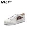 WIJI2018秋季新款休闲街头小白鞋水钻街拍ins港风韩版网红女鞋潮_1 白色 39