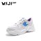 WIJI2018秋季新款女鞋休闲运动鞋网面舒适跑步鞋ins旅行鞋小白鞋_1 白色 39