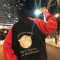 丹杰仕港风大码新款薄款夹克休闲连帽潮男外套帅气韩版棒球服学生潮流百搭宽松情侣上衣服_5 M 驼色