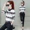 佐露絲 RALOS雪纺衫长袖女2018新款韩版百搭碎花上衣洋气小衫女秋装打底衬衫 3XL 白色