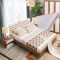 北欧板式实木床高箱储物床卧室家具双人床套装组合A008 1.8米排骨架+床垫+床头柜