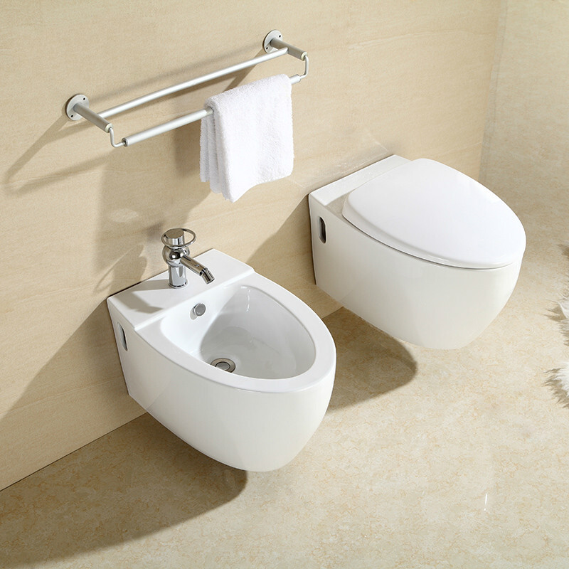 挂壁式马桶后排水暗装马桶嵌入式马桶坐便器挂便器壁挂式单马桶(水箱