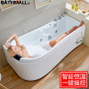 浴缸亚克力保温浴盆池独立式冲浪按摩浴缸家用1.4/1.5/1.6/1.7米 左裙全套顶配 ≈1.6M