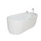 小户型独立式亚克力五件套浴缸家用保温小浴缸1.31.51.65米 ≈1.5M 1.7的实际尺寸是1.65米
