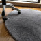 客厅书房茶几毯电脑椅垫圆形篮地毯瑜伽健身毯卧室床边地毯_4 100*100cm圆形 深灰色.