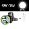 LED头灯强光充电远射3000米头戴式手电筒夜钓捕鱼矿灯100_3 6500W白光(强光照明)续航120小时