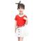 儿童装女童夏装2018新款短裙套装夏季时髦衣服女孩韩版12岁洋气_2 150cm 白色