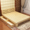 松木实木床 双人床 1.5 1.8米 单人床 儿童床 简约现代 2个抽屉或1个床头柜