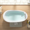 浴缸欧式贵妃小户型独立式家用卫生间1.4m-1.8米一体亚克力 全白空缸 ≈1.5M