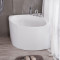 小户型浴缸家用坐泡式浴缸日式转角三角浴缸迷你转角小浴缸浴盆1米四件套浴缸 0.9米浴缸 默认尺寸