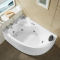 新款冲浪浴缸亚克力家用浴盆扇形按摩浴缸独立式浴池30253025左向按摩功能≈1.5M_6 3025左向五件套 默认尺寸