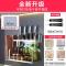 304不锈钢厨房置物架落地壁挂刀架收纳架用品味料架子免打孔_2 50厘米2层+筷子筒 默认尺寸
