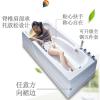 浴缸家用小户型亚克力独立式浴缸1.2-1.8米五件套浴池_5 ≈1.5M 双裙缸(左裙/右裙)+淋浴组合1