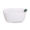 浴缸家用卫生间亚克力独立式小户型彩色水疗浴缸1.2-1.5米 白色 ≈1.4m