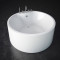亚克力欧式独立式一体浴缸圆形按摩酒店双人情侣圆形浴缸 空缸 ≈1.4m