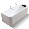 单人浴缸亚克力家用独立式冲浪按摩恒温浴盆卫生间洗澡泡澡盆 五件套浴缸配置 ≈1.6M
