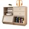 书柜自由组合置物架简约现代小书架简易落地储物柜书柜客厅展示柜_2 D款白枫木