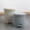 脚踏垃圾桶创意客厅翻盖小纸篓家用卫生间厨房有盖垃圾篓_2 灰色大号