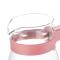 大容量冷水凉水壶泡茶壶透明玻璃果汁饮料壶家用_4 粉色1400ML