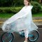 雨衣自行车单人男女成人电动车骑行透明学生单车雨批生活日用晴雨用具雨披雨衣_1 可拆卸双面罩--欧洲蓝