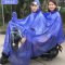 雨衣电瓶车双人母子成人骑行加大加厚电动车自行车摩托车雨披生活日用晴雨用具雨披雨衣_1_7 双人有镜套-蓝色点点