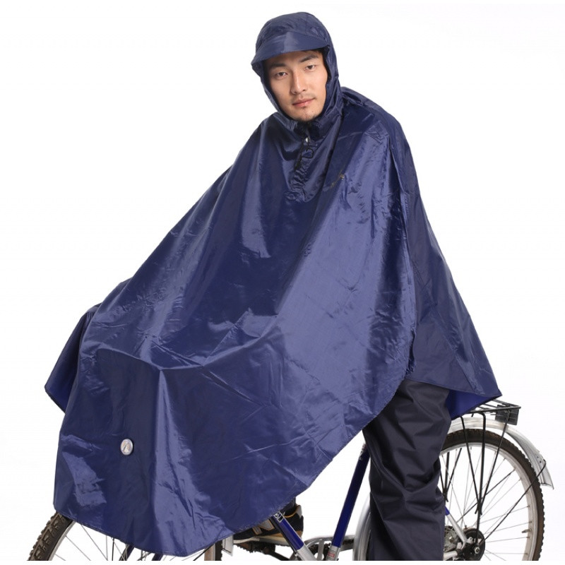 天堂正品雨披电动自行车雨衣单人男女骑行时尚学生自行车单车雨衣_1 藏青