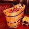 泡木制浴缸木桶家用带盖木浴盆用品可卫生间全身澡沐浴_5 1.6米【标配】 默认尺寸